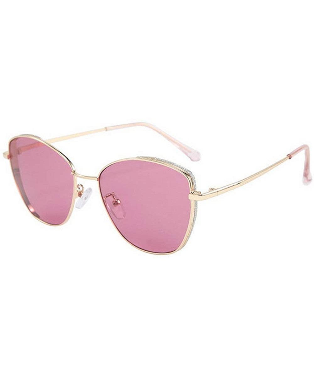Ultra light Fashion Lady Full Frame Cat glasses Brand Designer Mens trend Sunglasses - Rose Red - CF18X229RXW $12.63 Goggle