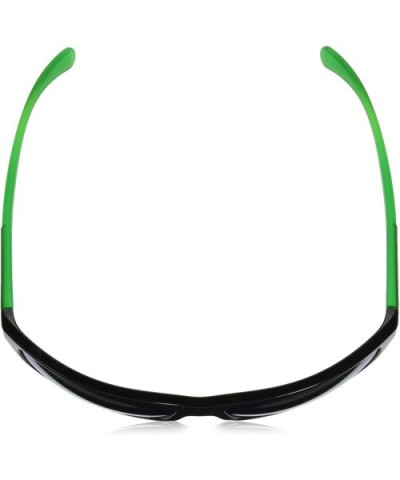 Men's An4246 Grip Tape Rectangular Sunglasses - Black /Green Mirror - CK180GZWA2I $62.56 Sport