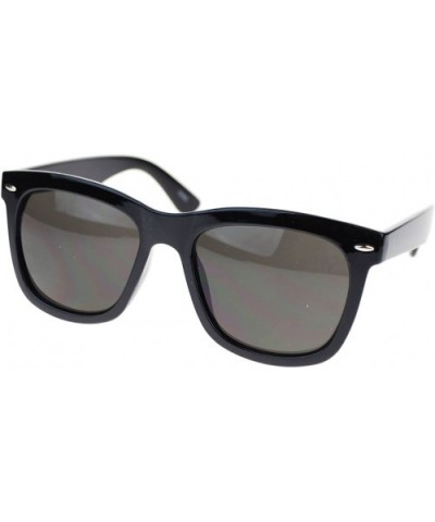 Black Square Frame Sunglasses Oversized Designer Fashion Shades - CN11UCKF7V7 $6.51 Oversized