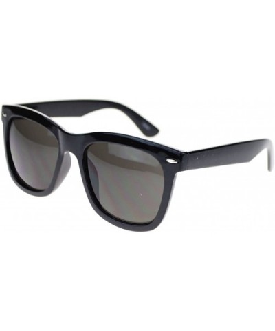 Black Square Frame Sunglasses Oversized Designer Fashion Shades - CN11UCKF7V7 $6.51 Oversized