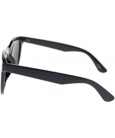 Black Square Frame Sunglasses Oversized Designer Fashion Shades - CN11UCKF7V7 $6.51 Oversized