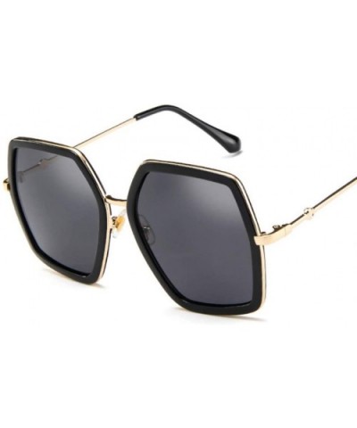 Oversized Square Sunglasses Women Luxury Designer Vintage Sunglass Fashion Big Frame Sun Glasses UV400 - 4 - C418R2DCKR4 $27....