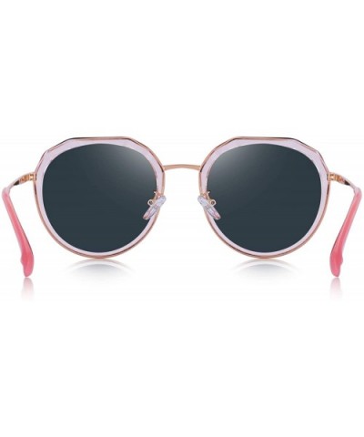 Polarized Sunglasses for Women Ladies Fashion Trending Travel Sun glasses UV400 - Pink Mirror - CH18RXLSHRG $16.61 Cat Eye
