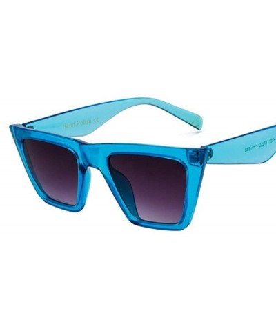 sunglasses glasses Personalized Colorful versatile - Blue Gray - C2190RGQLKA $20.00 Cat Eye