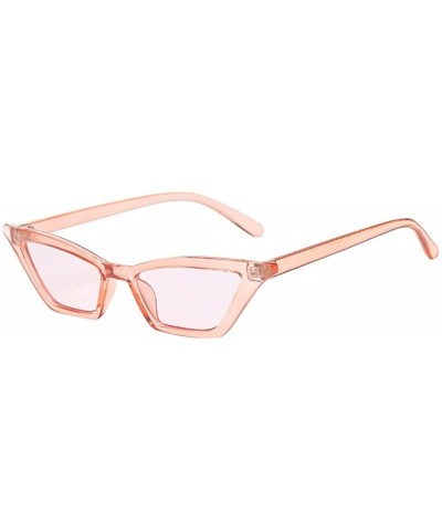 Vintage Square Cat Eye Sunglasses for Women Fashion Trendy Small Cateye Sunglasses - A - C51908NZD2D $7.17 Cat Eye