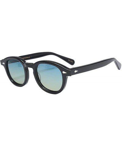 Vintage Sunglasses Johnny Depp Oval Sunglasses Fashion Men Women Tony Stark Sunglasses see Though Lens - C2 - CX18ZLY2SOM $18...