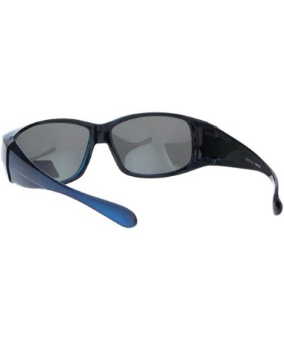 Antiglare Polarized 58MM Light Weight Fit Over Rectangular Sunglasses - Blue Black - CX18IILUKI0 $7.29 Rectangular