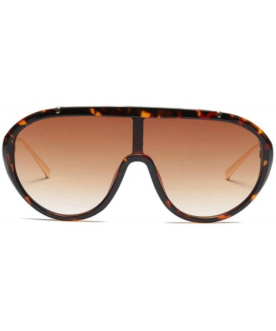 Sunglasses Vintage Designe Oversized Glasses - Leopard - CC18LURMOGG $10.25 Oversized