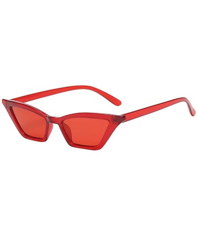 Women's Vintage Cat Eye Sunglasses Ladies Luxury 90's Cateye Sunglasses Retro UV400 Protective Square Eyewear - C - C7195IEY0...