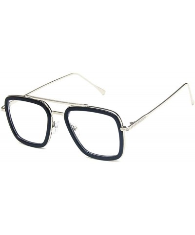 Women Fahion Sunglasses Square Pentagon HD Sunglasses With Case UV400 Protection - Silver Frame/White Lens - CA18X6TILKO $19....