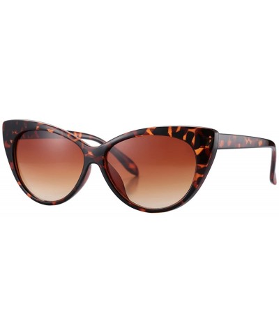 Cat Eye Sunglasses Clout Goggles Vintage Narrow Style Retro Kurt Cobain Sunglasses - Tortoise Frame/Brown Lens - CU1820Y764Q ...