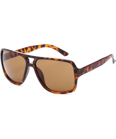 "Pilote" Round Pilot Style Fashion Sunglasses with UV 400 Protection - Tortoise - CC12NB7P3NX $7.01 Round