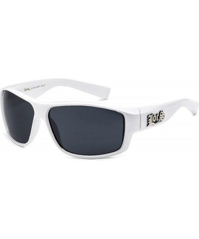 White Frame Hardcore Sunglasses - 8LOC91044WHT - CB12GKIHHTT $8.21 Oval