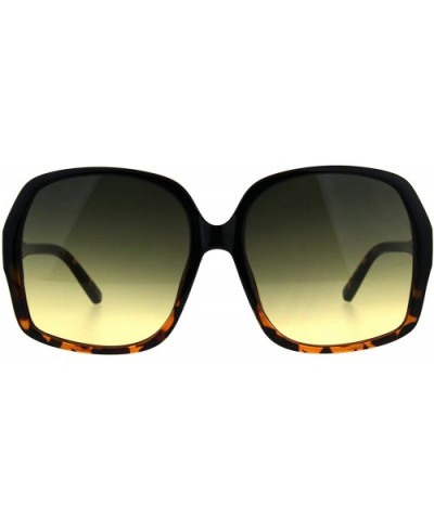 Oceanic Color Gradient Ironic Granny Oversize Butterfly Sunglasses - Black Tortoise Smoke - C9189LWTDR3 $8.59 Butterfly
