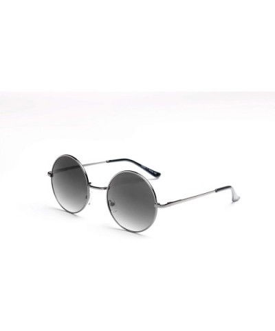 Round Retro Polaroid Sunglasses Driving Glasses Men Women Unisex Steampunk (Gunmetal - Black)) - C618RZYOLSM $7.44 Round