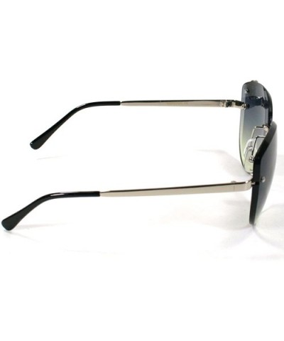 Women's Aviator Sunglasses 3932 - Black - C011ERDSKBT $7.95 Aviator