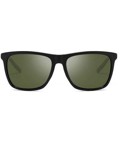 Square Polarizing Sun Glasses Men Polarized Sunglasses Elasticity Frame Women Er Sunglases Man - Dark Green - CT199CSO99X $13...