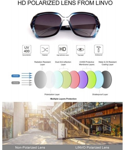 Square Sunglasses for Women Oversized Polarized Sun Glasses Fashion Brand Designer Inspired Shades-FZ45 - C618NNXD2W7 $9.64 O...