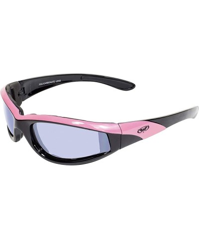 Eyewear Black and Pink Frame Hawkeye Ladies Riding Glasses - Pink - CL11J8N5KMZ $11.28 Goggle