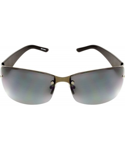 TU9303 Rimless Fashion Sunglasses - Purple Black - C211CB13TUB $5.63 Rimless