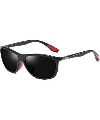 Polarized Sunglasses Protection Eyeglasses - Black - CI18TZK52Q8 $20.70 Sport