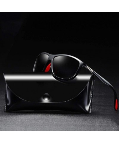 Polarized Sunglasses Protection Eyeglasses - Black - CI18TZK52Q8 $20.70 Sport