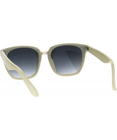 Womens Fashion Sunglasses Retro Stylish Square Frame Shades UV 400 - Gray - CS187Q2RZU8 $8.04 Square