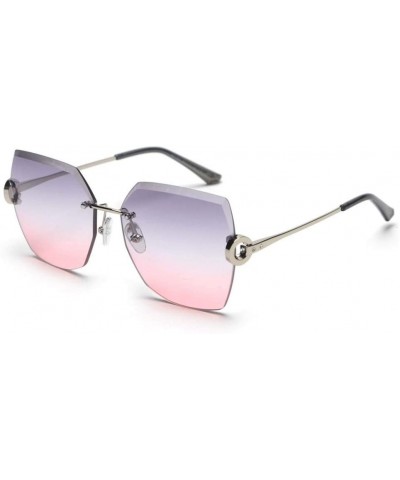 Versized Rimless Sunglasses Eyewear Eyeglasses - C46 - C21906WQQZO $25.36 Rimless