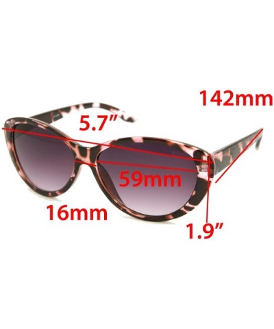 Vintage Women CatEye Round Reading Sun Readers Oversized - Cateye Shiny Pink Tortoise / Sun Reader - CH187UAR435 $18.09 Aviator