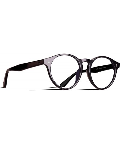 Polarized Retro Round Style Acetate Full Frame Sunglasses For Men Women UV400 Protection - C7194MA5SCL $27.59 Oversized