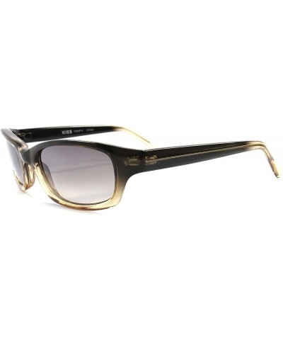 Classic Stylish Dapper Two Tone Frame Mens Rectangle Sunglasses - Black & Brown - CK188Y4A2AW $7.59 Rectangular