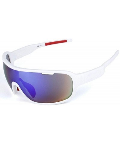 Bike riding glasses Outdoor Sports Sunglasses Polarized sunglasses goggles cycling sunglasses with 5 lens - White - CS1950Z84...