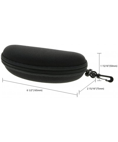 Sunglasses Soft Case Zipper Eyeglasses Case w/Hook & Belt Clip - for Medium to Large Frames - Men & Women - C31100OO7HP $5.79...