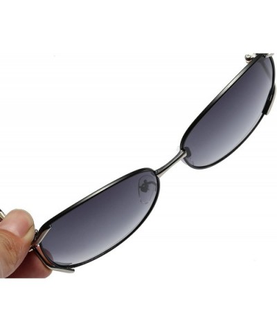 Classic Fashionable Oversized Polarized Sunglasses for Women 100% UV Protection - Black - C118GAOQRM2 $10.12 Oval