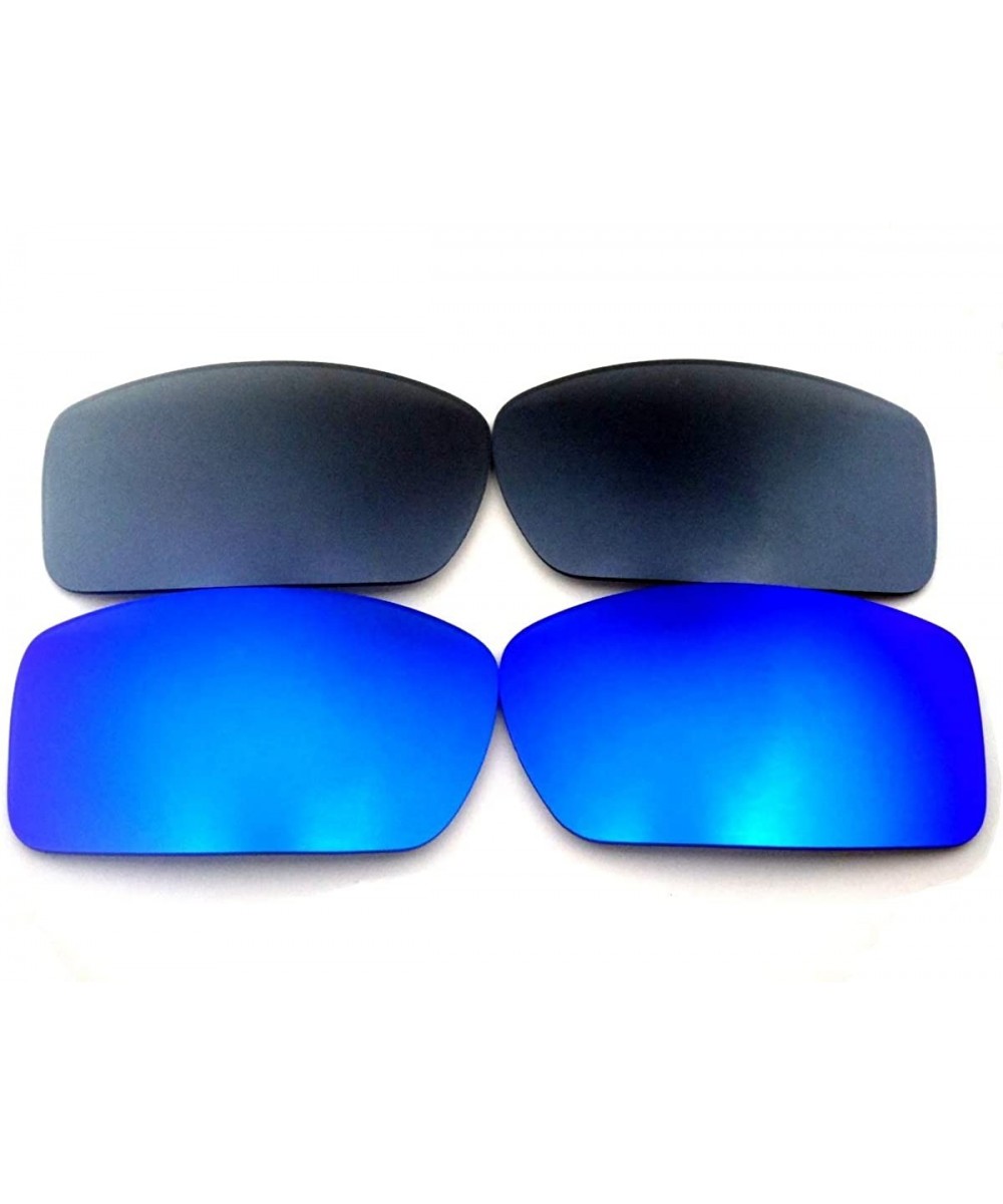 Replacement Lenses for Oakley Gascan Blue&Gray Color Polarized 2 Pairs-FREE S&H. - Blue&gray - C3120YGMA67 $9.29 Oversized