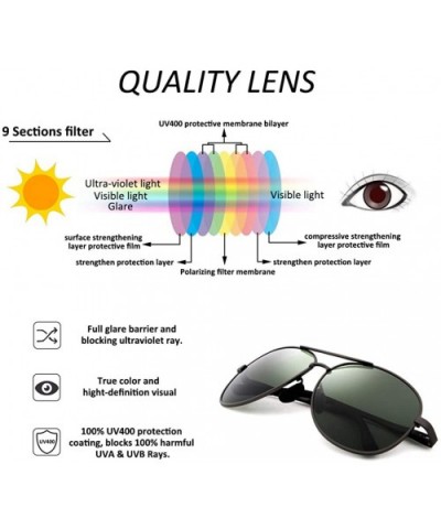 Mens Sports Polarized Sunglasses - 100% UV Protection Fashion Sunglasses for Men Driving Fishing - CI18SX9AOYU $17.99 Oval