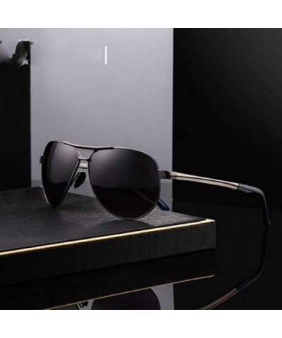 Women's Stainless Steel Frame Sunglasses Stylish Polarized Sunglasses - A - CW18RX8I4SK $43.17 Aviator