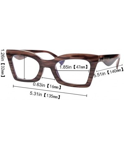 Anti-Blue Blocker Light Butterfly Readers Cateye Reading Glasses - Anti Blue -Wood Grain - C118ZKG4TZQ $9.12 Butterfly