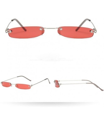 Women Man Vintage Transparent Small Frame Sunglasses Retro Eyewear Fashion - G - CX18NGG5026 $6.77 Wayfarer