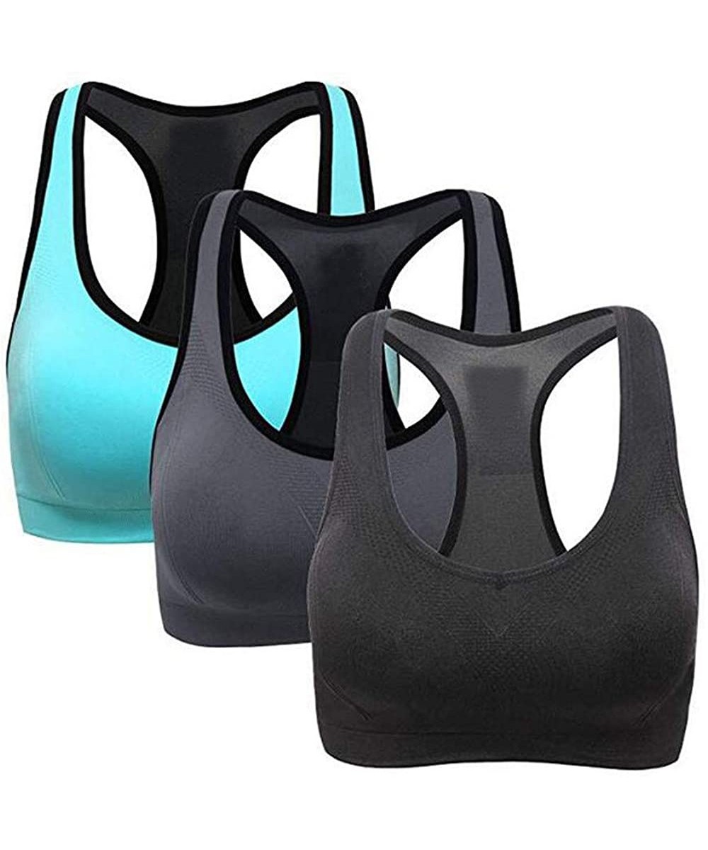 Air Permeable Cooling Summer Sport Yoga Wireless Bra - B-multicolor - CL18UR72REW $17.98 Sport