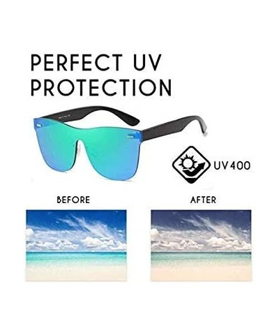 Infinity Fashion Colored Sunglasses for Men or Women - Blue - CW18XCZ0Z4I $5.75 Rimless