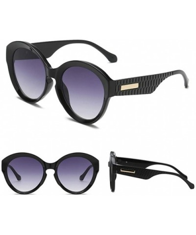 Retro Round Sunglasses for Women UV Protection Gradient Tinted Lenses Eyewear Outdoor Sports Polarized Sun Glass - CC18TD0I0Q...