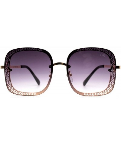 F021 Fashion Square - for Womens 100% UV PROTECTION - Gold-pinkdegrade - CT192TH6S4I $15.18 Square