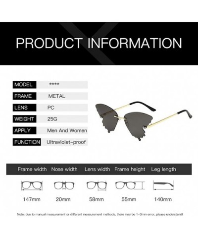 Summer Butterfly Sunglasses Gradient Butterfly Shape Frame - C - CF190E69HGD $5.22 Butterfly