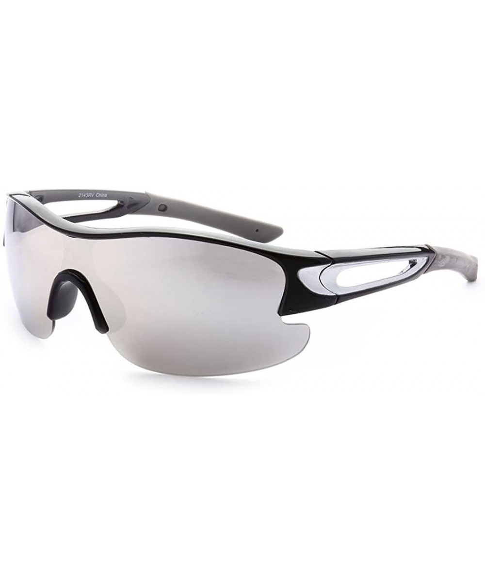 Half Framed Outdoors Sports Sunglasses UV400 - C612KW9B063 $7.04 Sport
