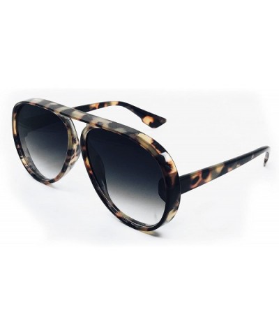 8054 Oversize Aviator XL New Pop Classic Candy Funky Fashion Tint Designer Flat Top Womens Mens Sunglasses - CW18C9Y0COL $12....