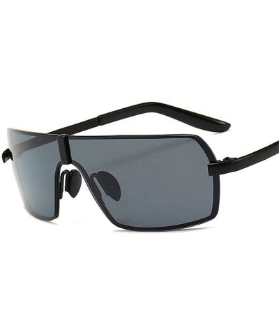 Polarized Sunglasses Men Rimless Alloy Driving Sun Glasses Black As Picture - Silver - CD18XDWX50T $9.23 Rimless