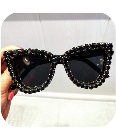 Black Crystal Sunglasses Women Cat Eye Vintage Luxury Sun Glasses Woman Oversize Fashion Shade UV400 - Porland - CU198ZYXRX4 ...