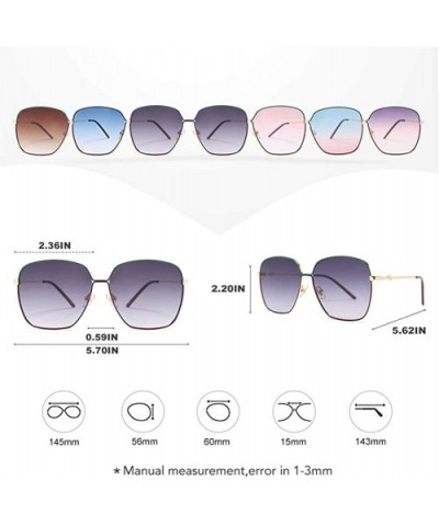 Square Oversized Sunglasses Women Vintage Brand Design Sun Glasses Female Classisc Ocean Lens Eyeglasses UV400 - CI198UOLSXS ...