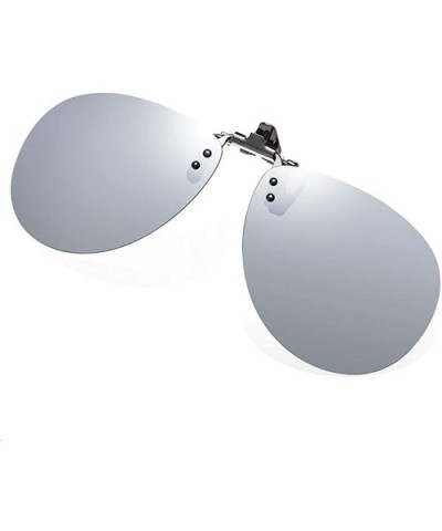 Polarized Aviator Sunglasses Anti Glare Prescription - Silver - CW1963YHUZL $11.50 Round